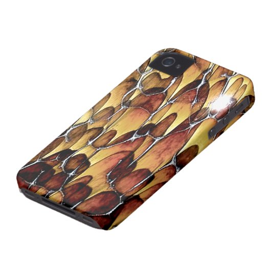 Tortoise Shell Designer iPhone Case for 4 or 4S (Bottom)