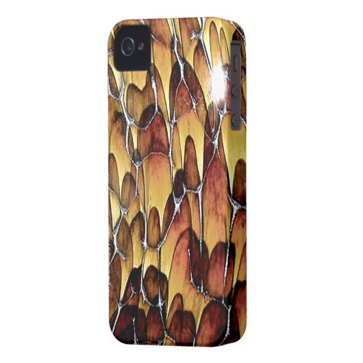 Tortoise Shell Designer iPhone Case for 4 or 4S (Back Left)
