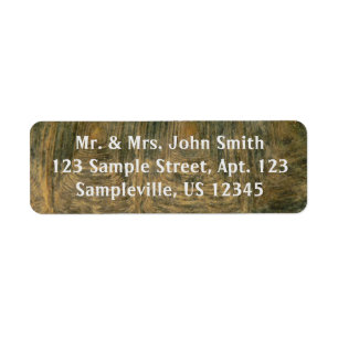 Tortoise Shell Nature Photo Label
