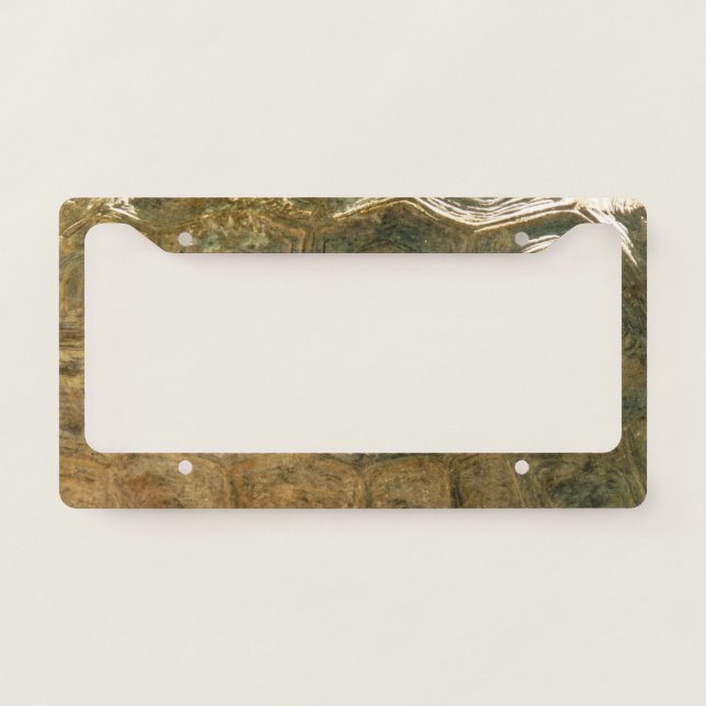 Tortoise Shell Nature Photo License Plate Frame (Front)