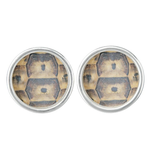 Tortoise Shell Pattern Cufflinks (Front)