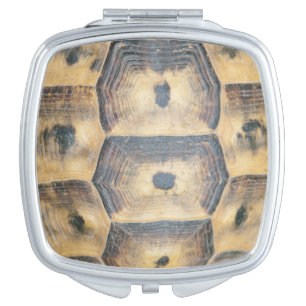 Tortoise Shell Pattern Mirror For Makeup