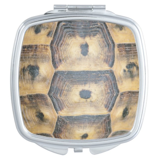 Tortoise Shell Pattern Mirror For Makeup (Front)