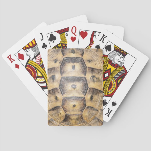 Tortoise shell pattern poker cards (Back)
