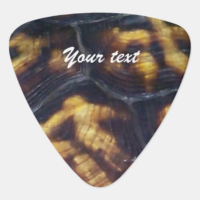 Tortoise Shell Photo Guitar Pick (Front)