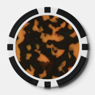 Tortoise Shell Poker Chips