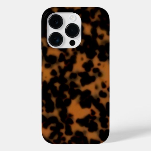 Tortoise Shell Print Sable Dark Amber Brown Case_Mate iPhone 14 Pro Case