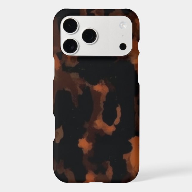  Tortoise Shell Retro, Chic Tortoiseshell Pattern iPhone Case (Back)