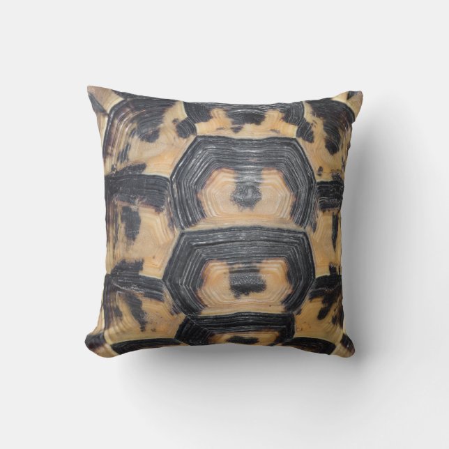 Tortoise shell throw pillow (Front)