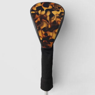 Tortoise Shell Turtle Shell Pattern Amber Brown Golf Head Cover