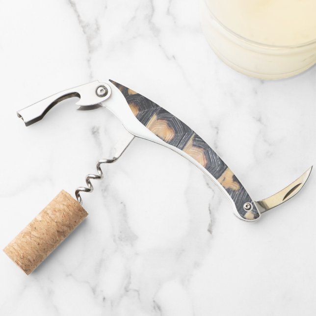 Tortoise shell waiter's corkscrew (Front)
