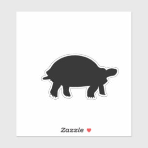 Tortoise silhouette sticker