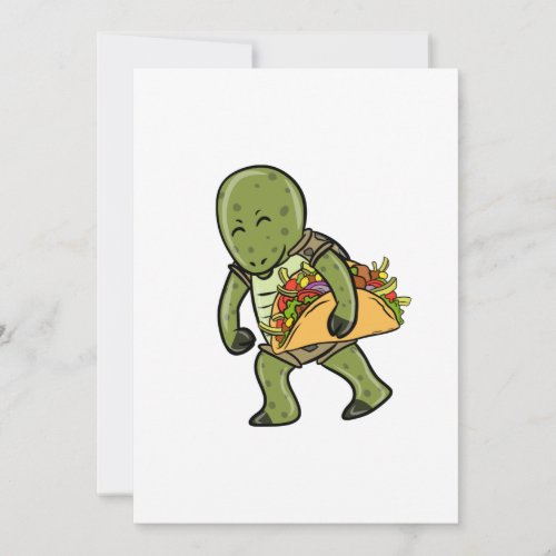 Tortoise Taco Lover Thank You Card