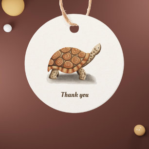 Tortoise Thank You Favor Tags