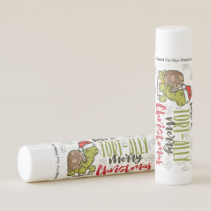 Tortoise Tortally Merry Christmas ©GraphicLoveShop Lip Balm