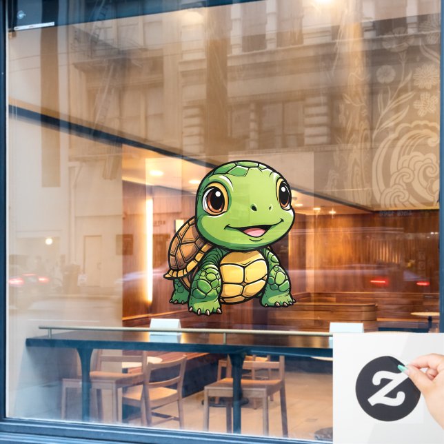 Tortoise Window Cling (Cafe Window)