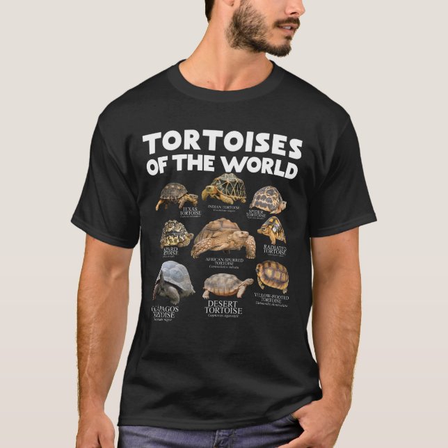Tortoises Of The World Save The Tortoises T-Shirt (Front)