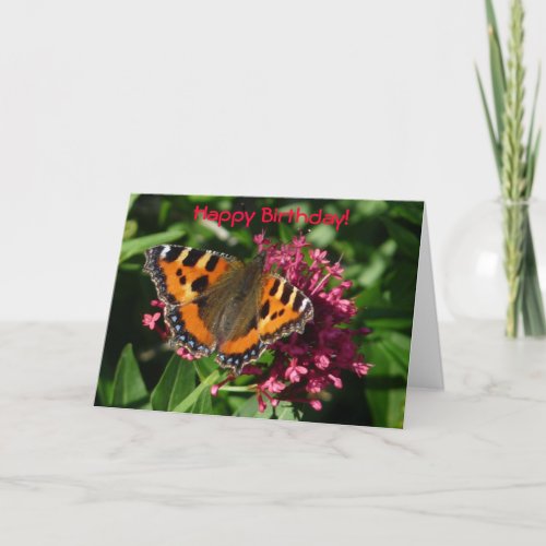 Tortoiseshell Butterfly Card