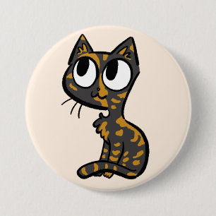 Tortoiseshell Cat Button