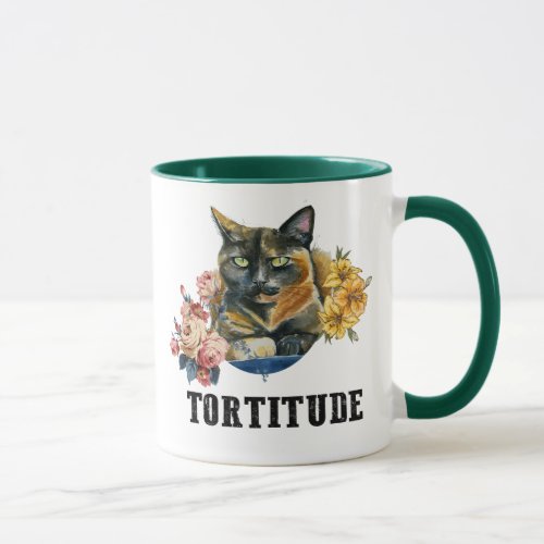 Tortoiseshell cat mug