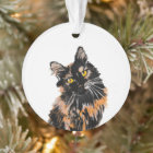 Tortoiseshell Cat Ornament