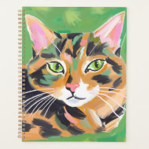 Tortoiseshell Cat Painting Watercolor Art