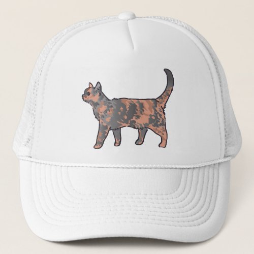 Tortoiseshell Cat Trucker Hat