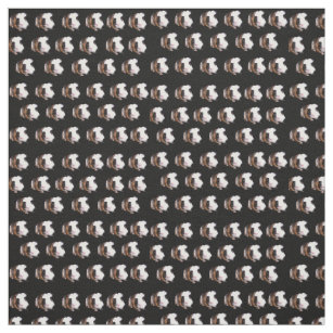 Pigs on Black Farm Theme Fabric Gift Bag