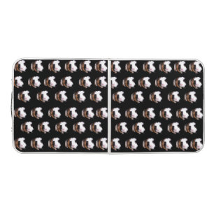 Tortoiseshell Guinea Pigs Folding Aluminum Table. Beer Pong Table