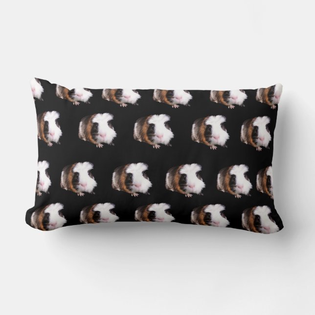 Tortoiseshell Guinea Pigs, Lumbar Cushion. Pillow (Front)