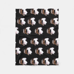 Tortoiseshell Guinea Pigs Small Fleece Blanket.
