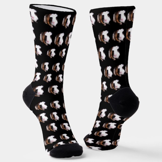 Tortoiseshell Guinea Pigs, Socks (Angled)