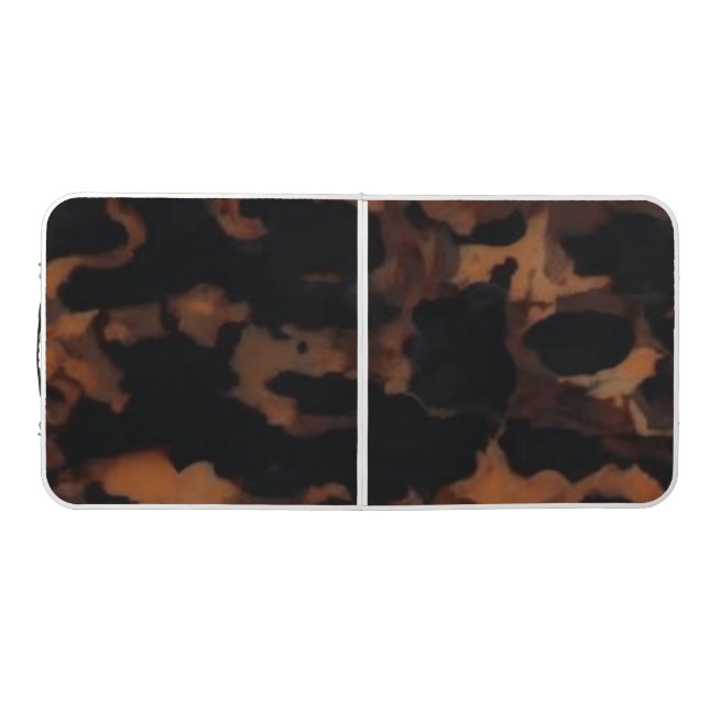 Tortoiseshell Seamless Pattern, Chic TortoiseShell Beer Pong Table (Top)