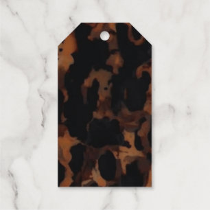 Tortoiseshell Seamless Pattern, Chic TortoiseShell Foil Gift Tags