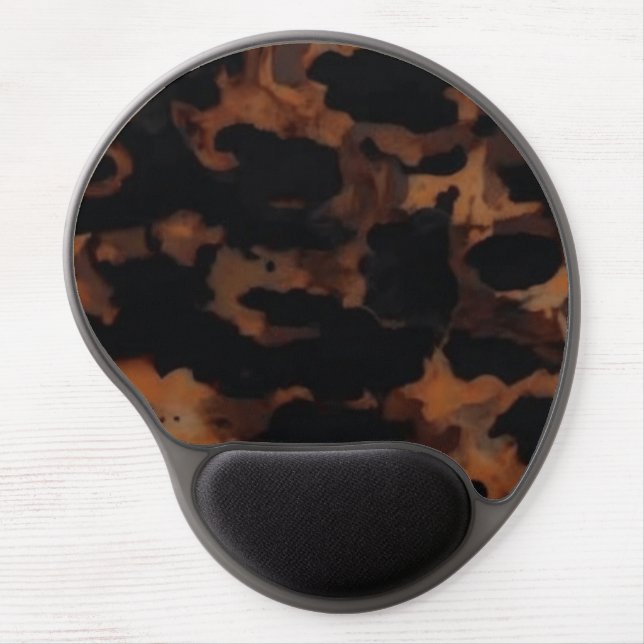 Tortoiseshell Seamless Pattern, Chic TortoiseShell Gel Mouse Pad (Front)