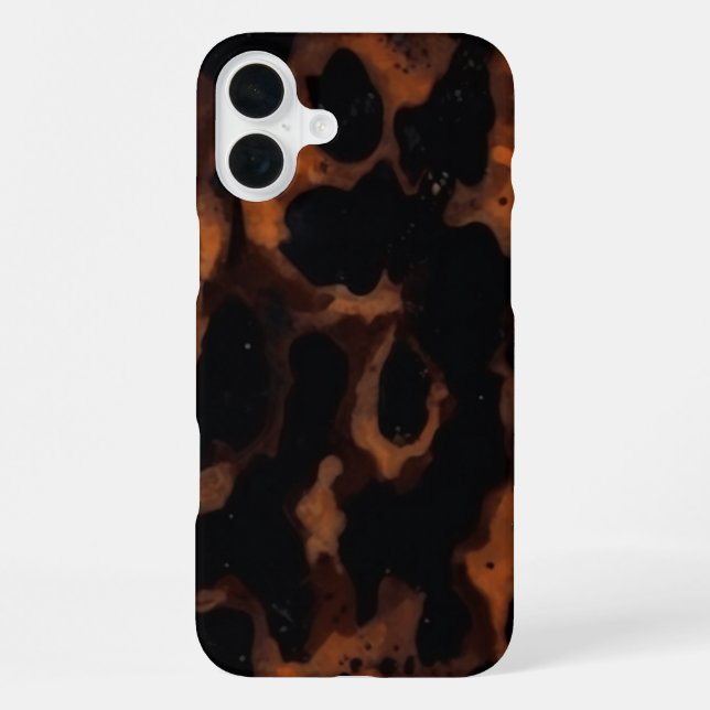 Tortoiseshell Seamless Pattern, Chic TortoiseShell iPhone Case (Back)
