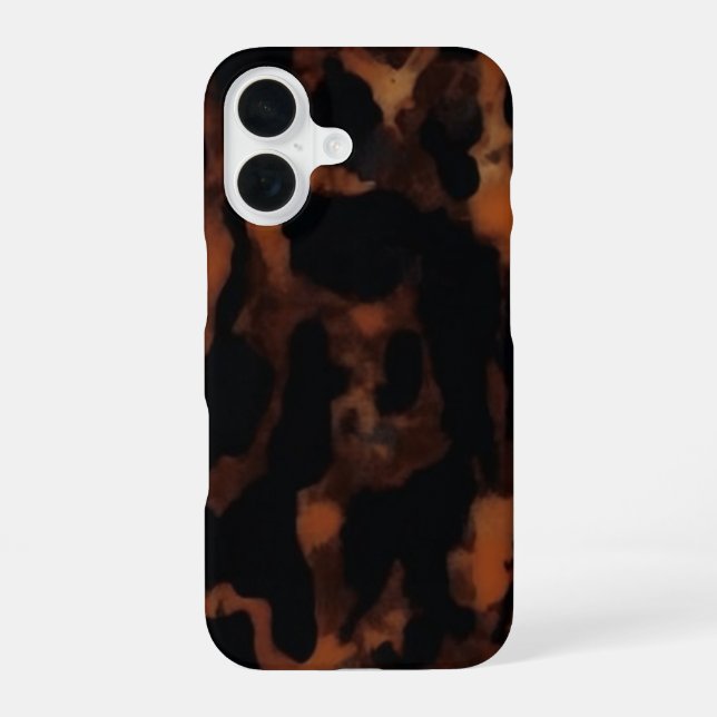 Tortoiseshell Seamless Pattern, Chic TortoiseShell Iphone Case (Back)