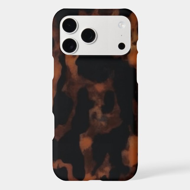 Tortoiseshell Seamless Pattern, Chic TortoiseShell iPhone Case (Back)
