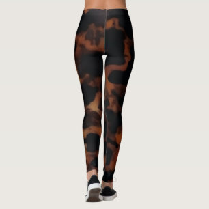 Tortoiseshell Seamless Pattern, Chic TortoiseShell Leggings