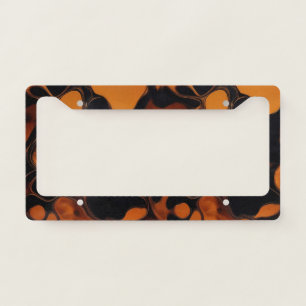 Tortoiseshell Seamless Pattern, Chic TortoiseShell License Plate Frame