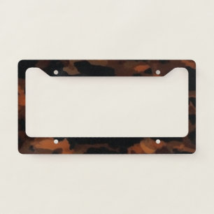 Tortoiseshell Seamless Pattern, Chic TortoiseShell License Plate Frame