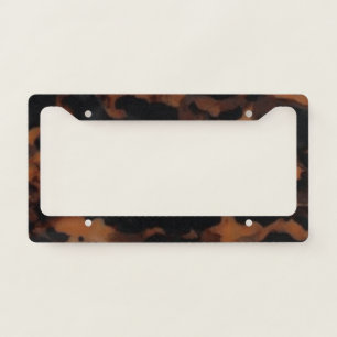 Tortoiseshell Seamless Pattern, Chic TortoiseShell License Plate Frame