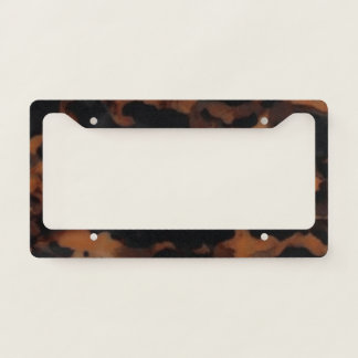 Tortoiseshell Seamless Pattern, Chic TortoiseShell License Plate Frame