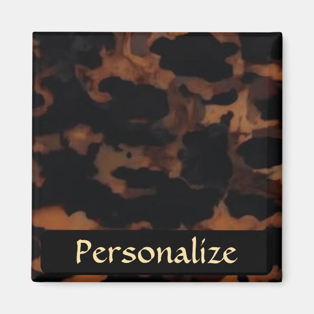 Tortoiseshell Seamless Pattern, Chic TortoiseShell Magnet (Front)