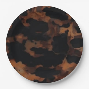 Tortoiseshell Seamless Pattern, Chic TortoiseShell Paper Plates