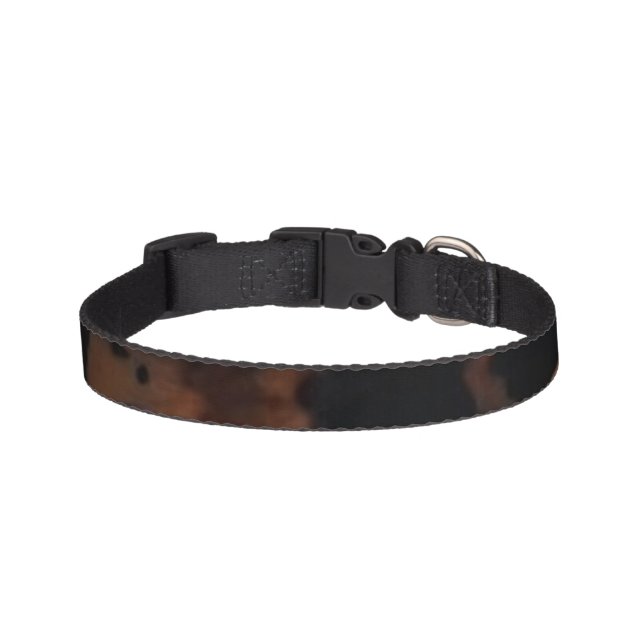 Tortoiseshell Seamless Pattern, Chic TortoiseShell Pet Collar (Front)
