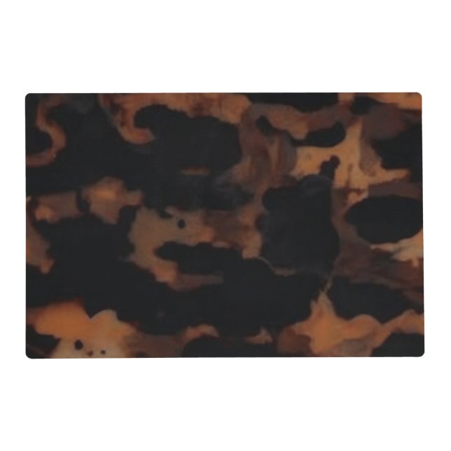 Tortoiseshell Seamless Pattern, Chic TortoiseShell Placemat (Front)