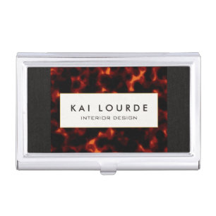 Tortoiseshell Stylish Chic Business Card Case