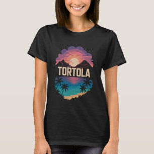 Tortola, British Virgin Islands Sunset and Beach F T-Shirt