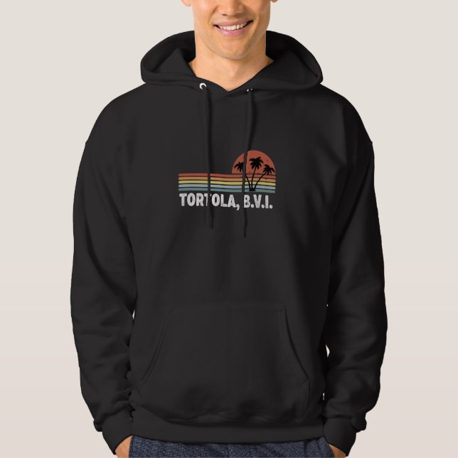 Tortola BVI B.V.I British Virgin Islands Souvenir  Hoodie (Front)